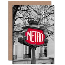 Metro Travel Paris Bon Voyage Him Her Card