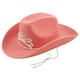 image 1 of Pink Cowboy Hat with Tiara
