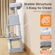 image 6 of Skylos 143cm Cat Tree Multilevel Scratching Post Plush Climbing Tower