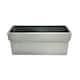 image 3 of Primrose Zinc Edge Trough Outdoor Garden Planter in Silver Small 40cm