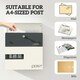 image 8 of HOMCOM Wall Mounted Post Box, Weatherproof Letterbox with Lock, White Black