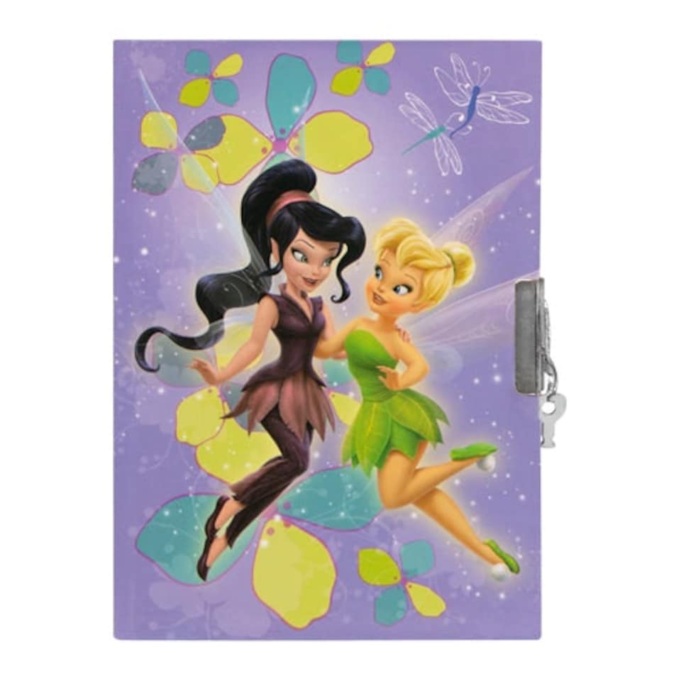 image 1 of Disney Fairies Large Diary With Lock Multi | A4