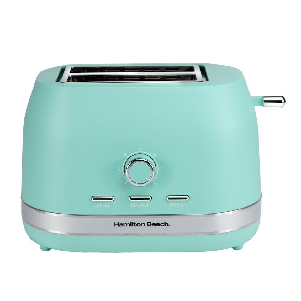 image 1 of Hamilton Beach Ella Mint Kettle, Toaster & Microwave Set