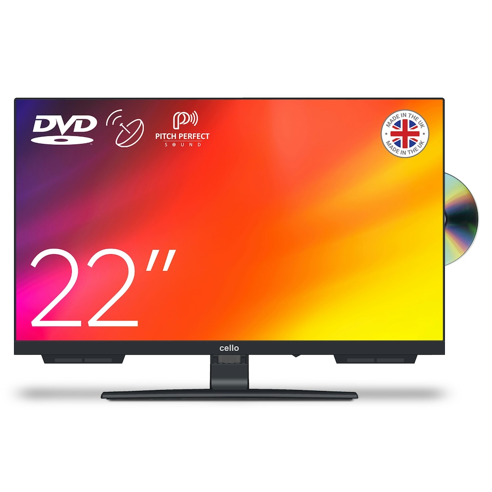 image 1 of C2424F 24" Full HD LED  TV  Built in DVD Player, Frameless TV HD , Satellite Receiver  Pitch Perfect  Sound