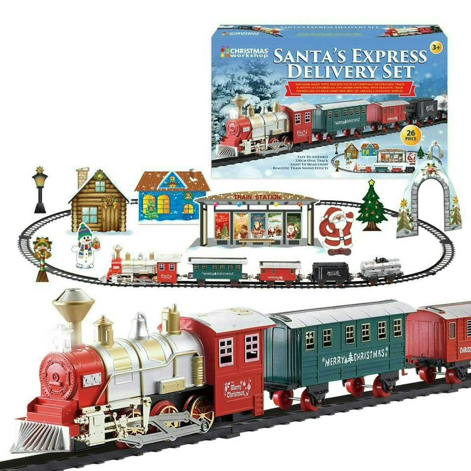 image 1 of Christmas Workshop 81020 Deluxe Santa’s Express Delivery Christmas Train Set
