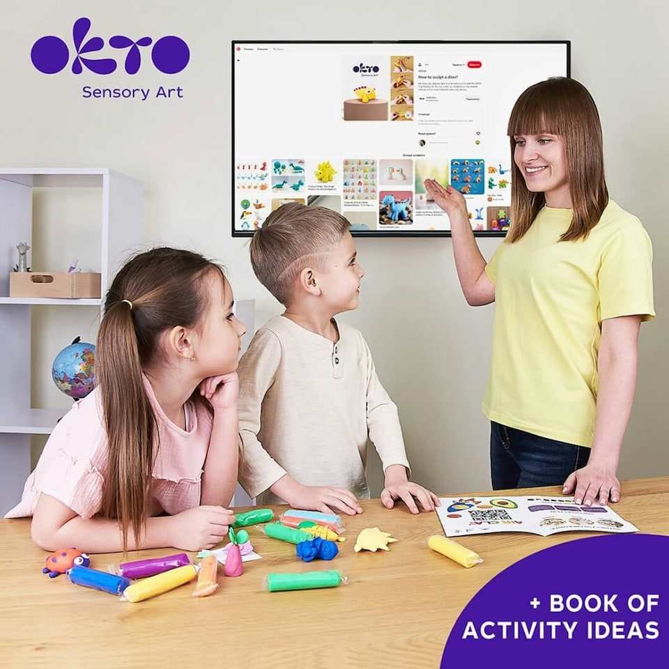 image 1 of Okto Colour Dough 96 Packs & 8 Colours