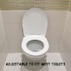 image 7 of Marco Paul White Plastic Oval Toilet Seat 17" White