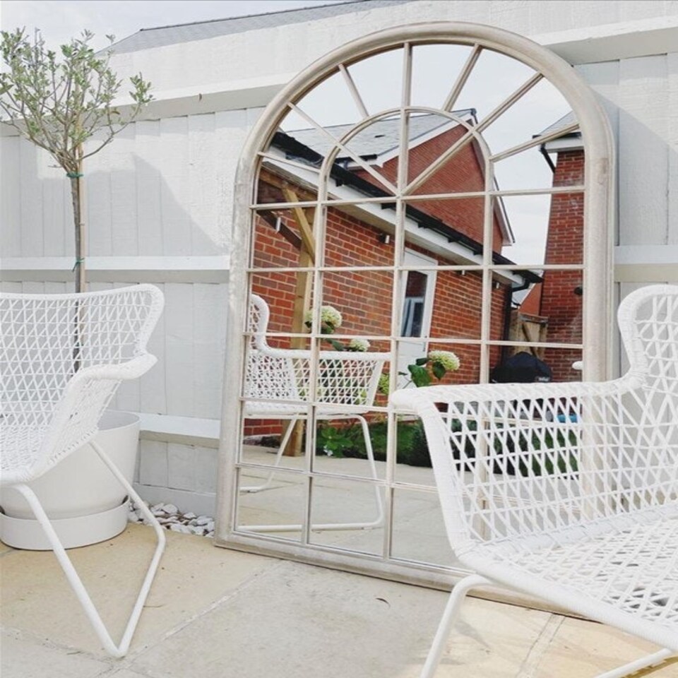 image 1 of Somerley Country Arch Large Garden Mirror 160 x 91 CM N/A