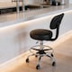 image 10 of Levede Swivel Drafting Chair Low Back Round Rolling Stool Height Adjustable