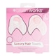 image 1 of Brushworks Luxury Microfibre Hair Towels 2 Pack Pink | Pink | Bath towel