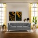 image 5 of Helia Grey Velvet Sofa Grey