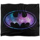 image 2 of Batman Galaxy Logo Blanket - Multicoloured - One Size Multi