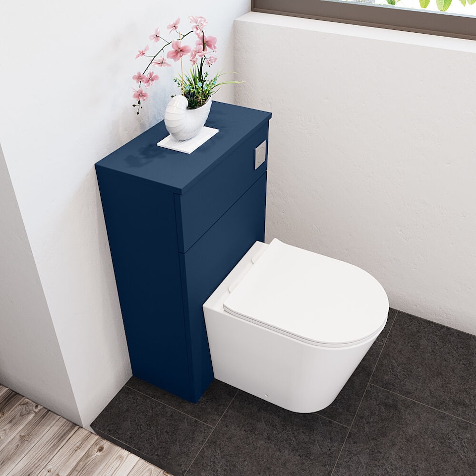 image 1 of Balterley Contemporary Compact WC Toilet Unit | Blue | Indigo Blue | 260 x 502 x 818mm