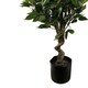 image 4 of Artificial 110cm Evergreen Twist Ficus Tree Multicolour Planter | Green | 3ft