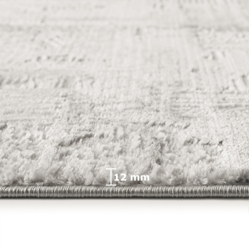image 1 of RUGLENZA HOME - INTERNO AREA RUG - 12 MM - GREY TEXTURED - 120 x 170 CM
