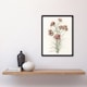 image 4 of Six Carnations Vintage Illustration Teyler Framed Wall Art Print 12X16"