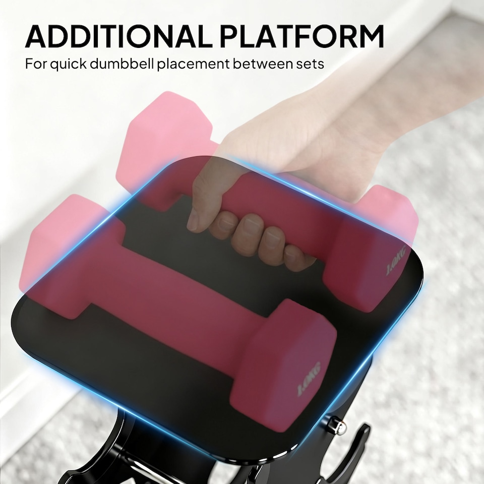 image 1 of SPORTNOW Hex Dumbbells Set with Dumbbell Rack, 1kg, 2kg, 3kg, 4kg Set | Black