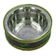 image 4 of 2 Medium Wooden Ring With Removal Metal Bowl Dog Puppy Food Water Dish Brown