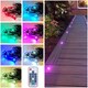 image 2 of Set of 10 - 30mm IP67 Colour Changing LED Decking Kit with Photocell | Chrome | Clear | 10