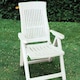 image 2 of 5-Position Foldable Lounge Chair | White | White & Set of 1 | Not provided | 1