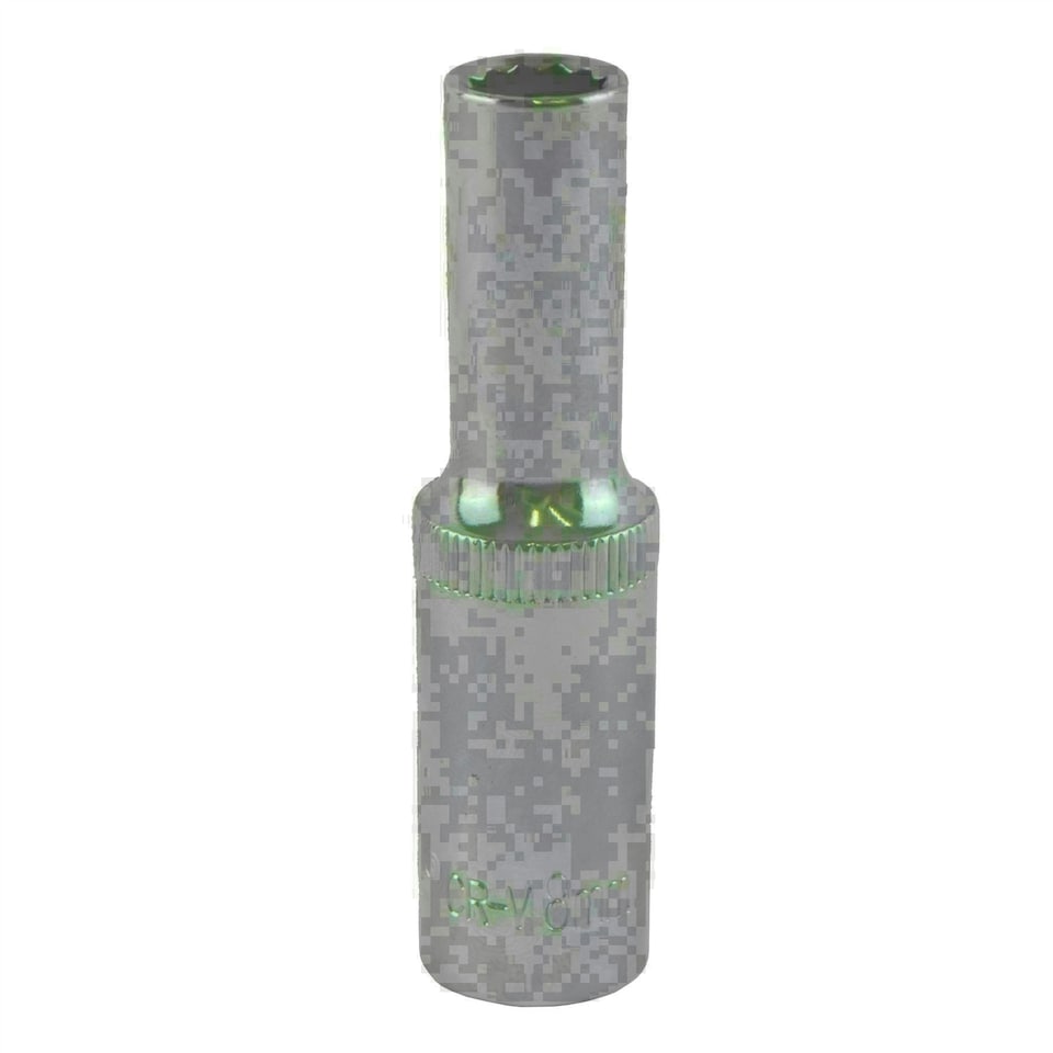 image 1 of 8mm 3/8" Drive Double Deep Metric Socket Double Hex / 12 Sided