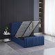 image 6 of Ottoman Storage Bed blue 4ft Double velvet bed gas lift up Storage Bed bedroom furniture