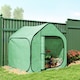 image 8 of Outsunny Mini Pop Up Greenhouse w/ Reinforced PE Cover, Zipper Door, Green | Green | 1