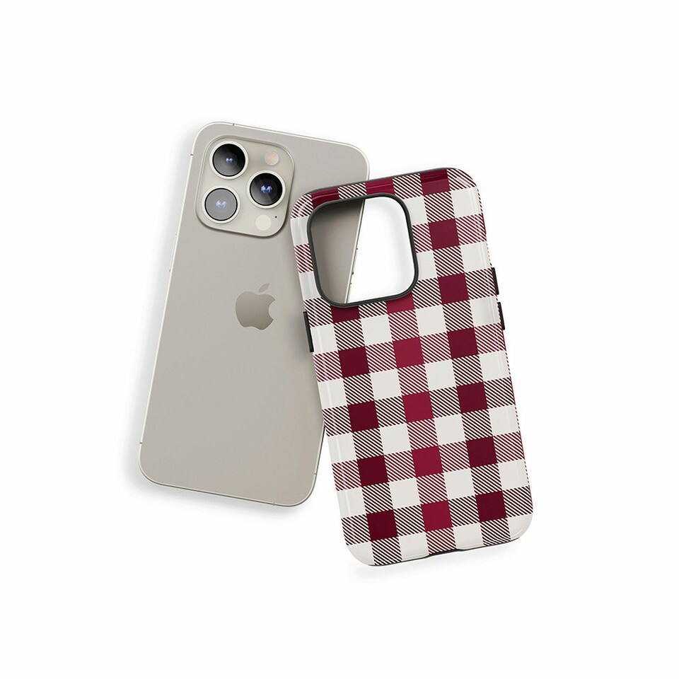 image 1 of Red Check Phone Case Red | Galaxy S25
Slim | Galaxy S25
Slim