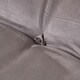 image 5 of Homescapes Grey Faux Suede Back Support Cushion | Grey | Grey | H 58 x W 68 x D 15 cm