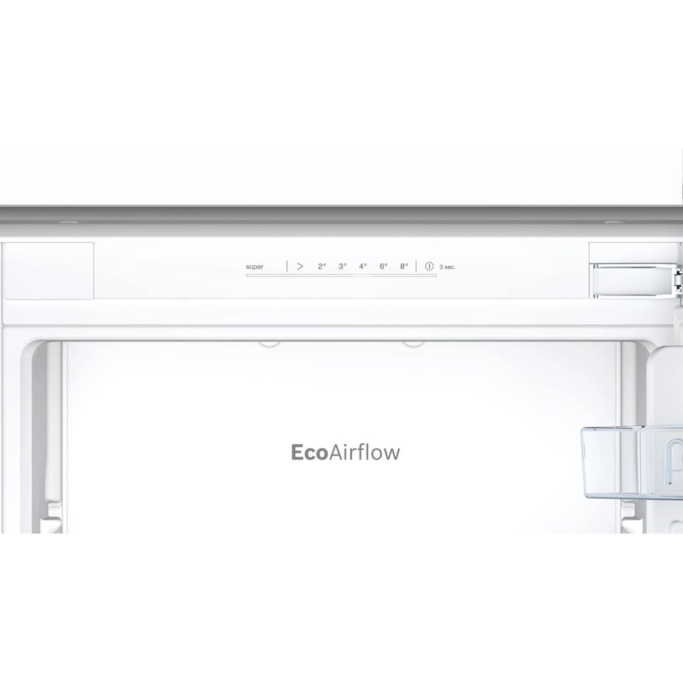 image 1 of Bosch 50-50 Integrated No Frost Fridge Freezer, Fixed Door Hinge, 249 Litre, 54cm - KIN85NFE0G