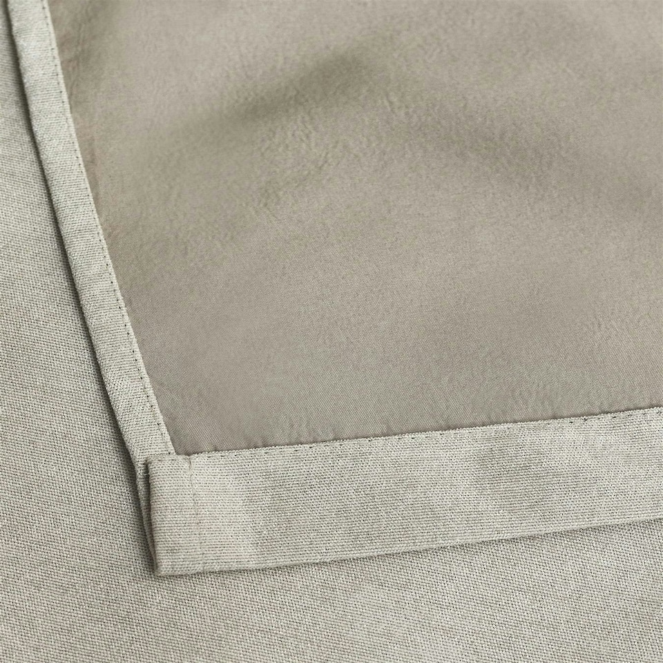 image 1 of Chenille Blackout Ring Top Eyelet Curtains - 117cm x 183cm - Cream