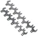 image 4 of Large Crowfoot Crowfeet Spanners Wrenches Metric Sizes 27 - 50mm 14pc