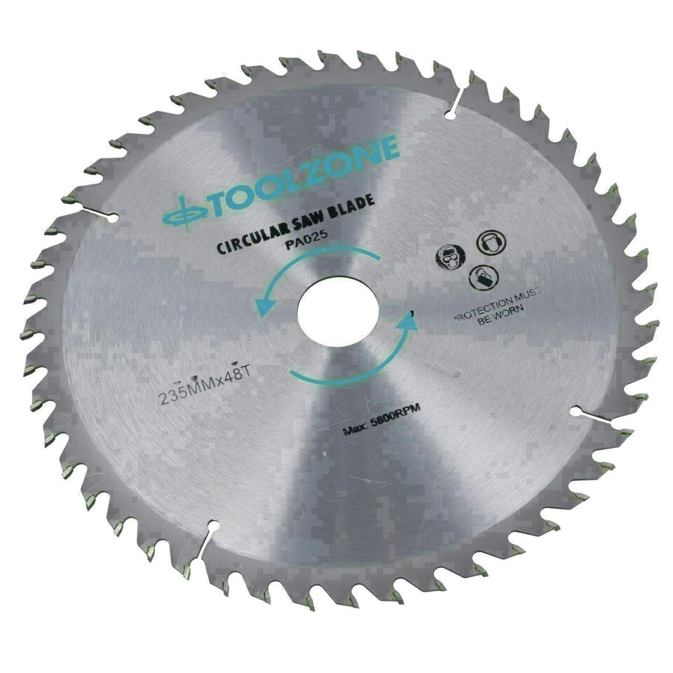 image 1 of 3pc 235mm TCT circular saw blades 24 / 40 and 48 teeth INC adapter rings TE518
