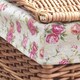 image 4 of Garden Rose Lining Set of 2 Light Steamed Square Laundry Wicker Basket | Multi | Garden Rose