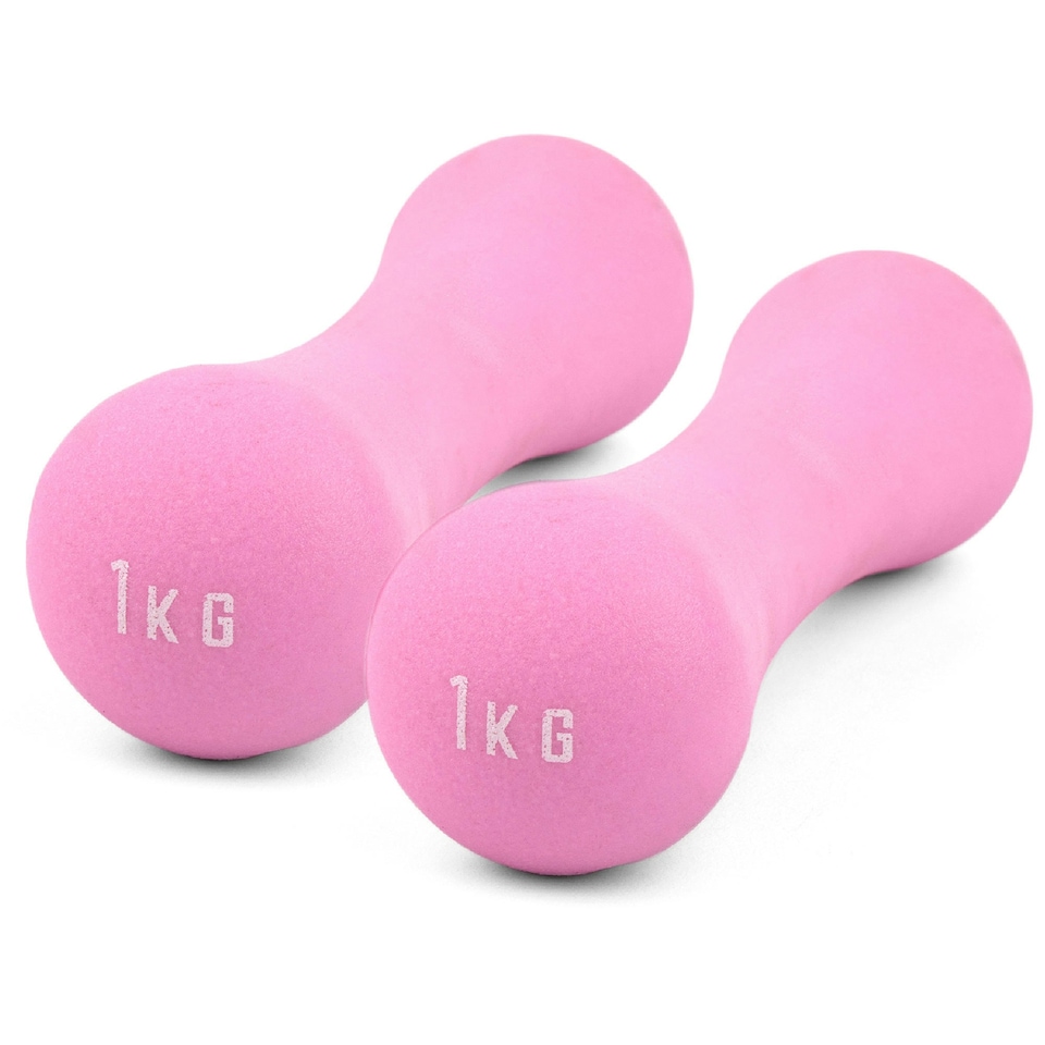 image 1 of Phoenix Fitness Dumbbell Pair - 1kg - Pink