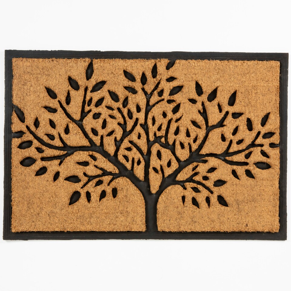 Chadderton Tree of Life Rubber Backed Coir Brush 60x90cm Doormat