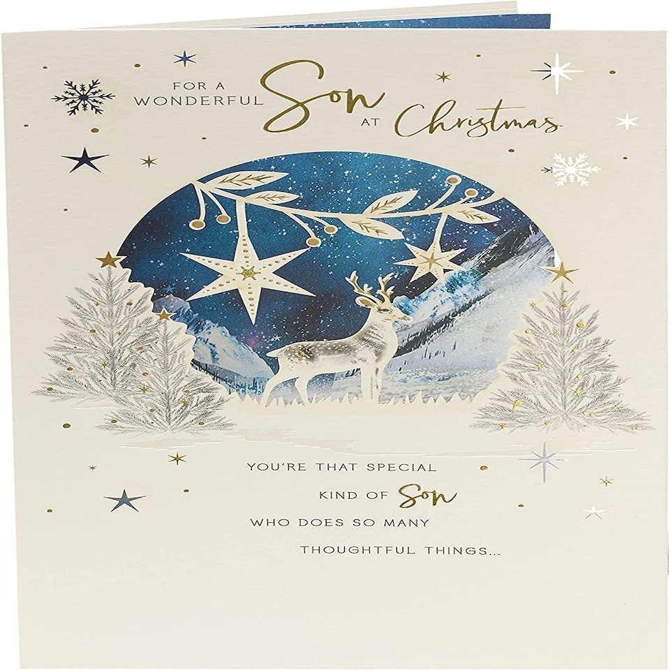 image 1 of Snowy Scene Design Son Christmas Card