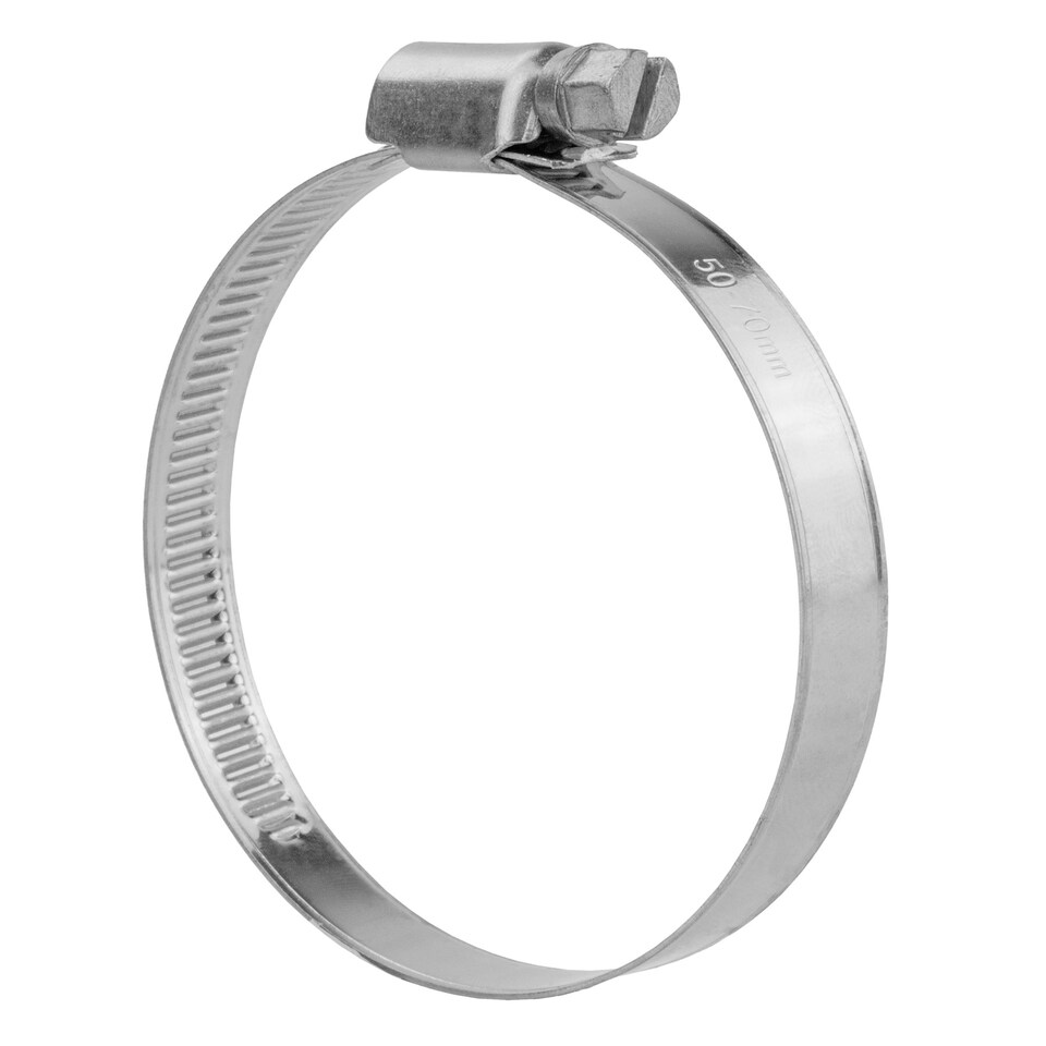 image 1 of KCT Universal 50-70mm Stanless Steel Clips for Hose Pipe - 2 Pack
