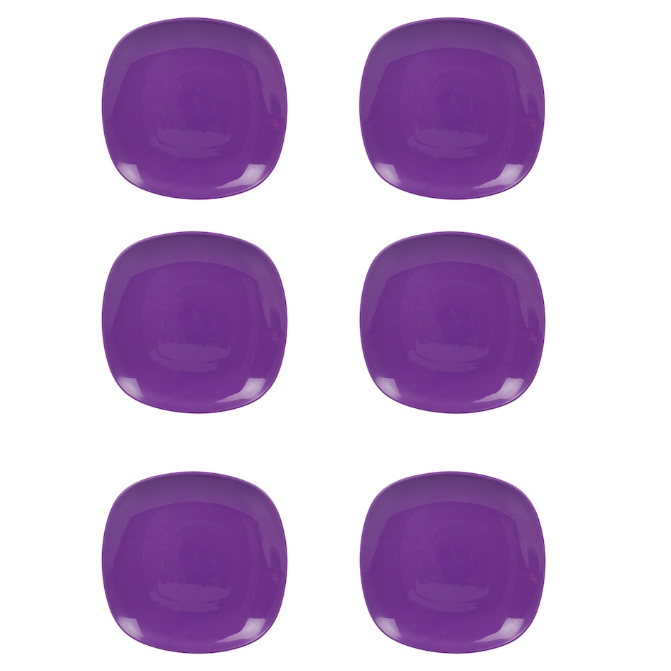 image 1 of 6x Plastic Side Plates | Purple | 1