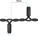 image 3 of Cluster Lights Black Rubber IP65 RGB 50M
