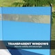 image 5 of Outsunny Camping Windbreaks with Clear Windows and Carry Bag | Blue