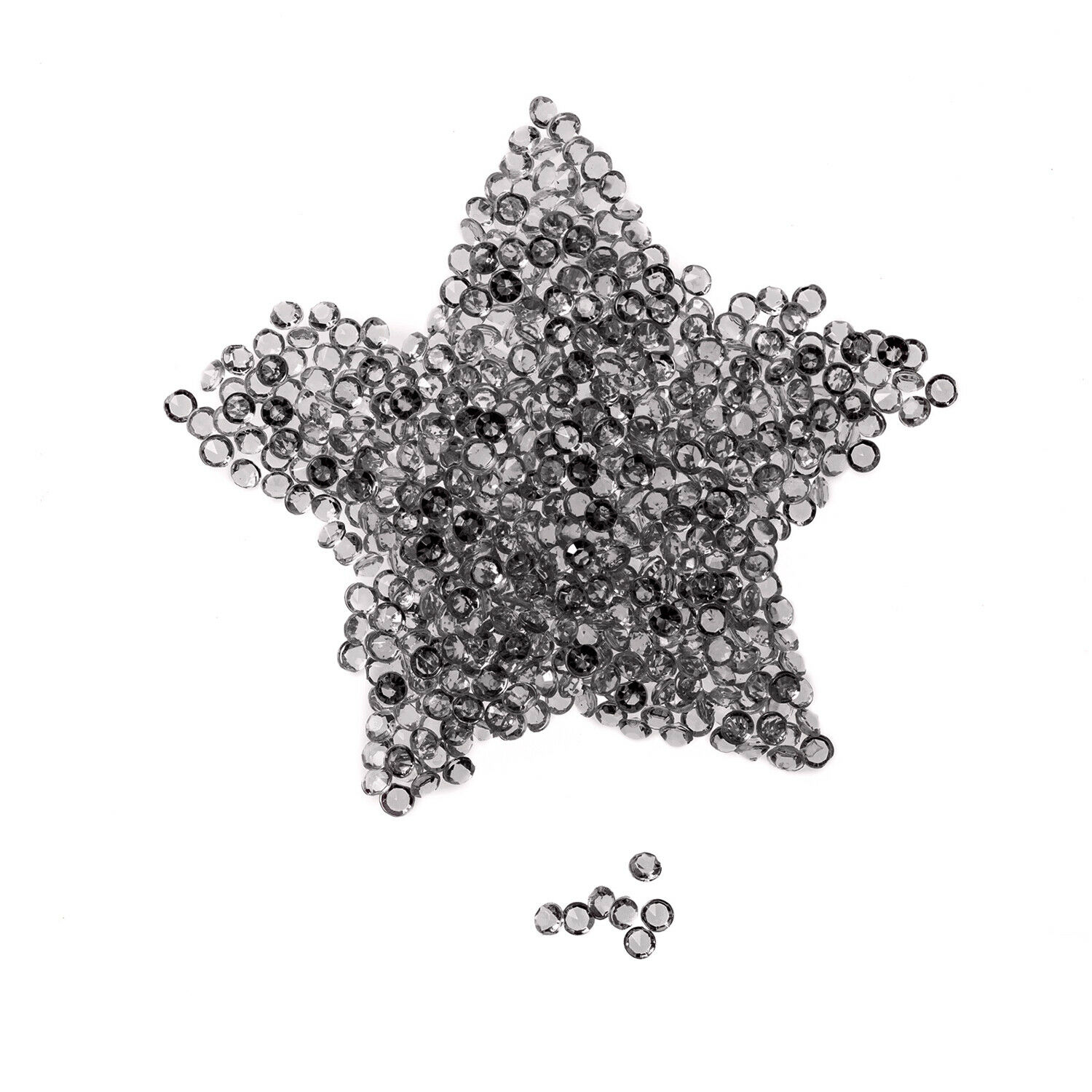 Neel Blue Acrylic Rhinestone Table Confetti, Table Scatters - 2000pcs in Clear