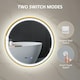 image 8 of HOMCOM Illuminated Bathroom LED Mirror 80cm Round Wall Mounted Mirror Gold