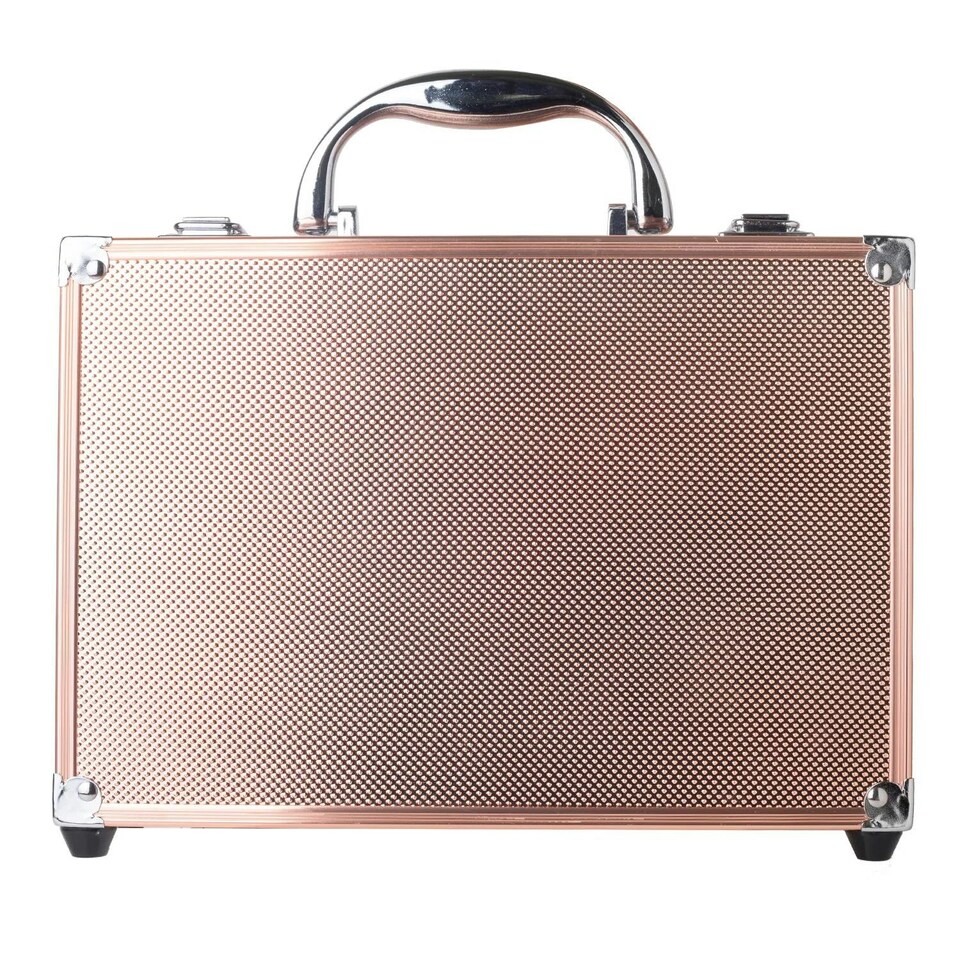 image 1 of Dawn Till Dusk 54 Pcs Makeup Set with Travel Vanity Box, Rose Gold N/A