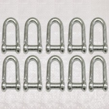 Dee Shackle Countersunk Pin Galvanised 11MM X10 (Commercial Chain Connector Caravan Tether)