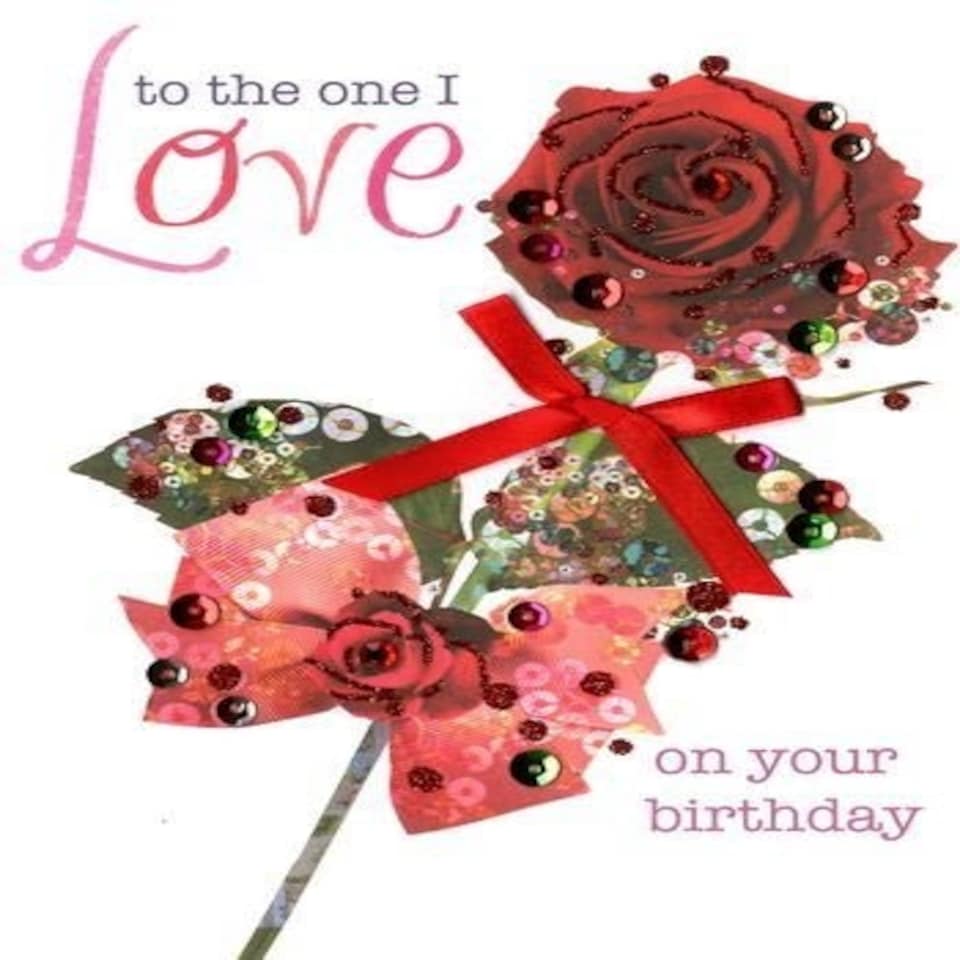 image 1 of To the one I Love' Birthday card by Second nature