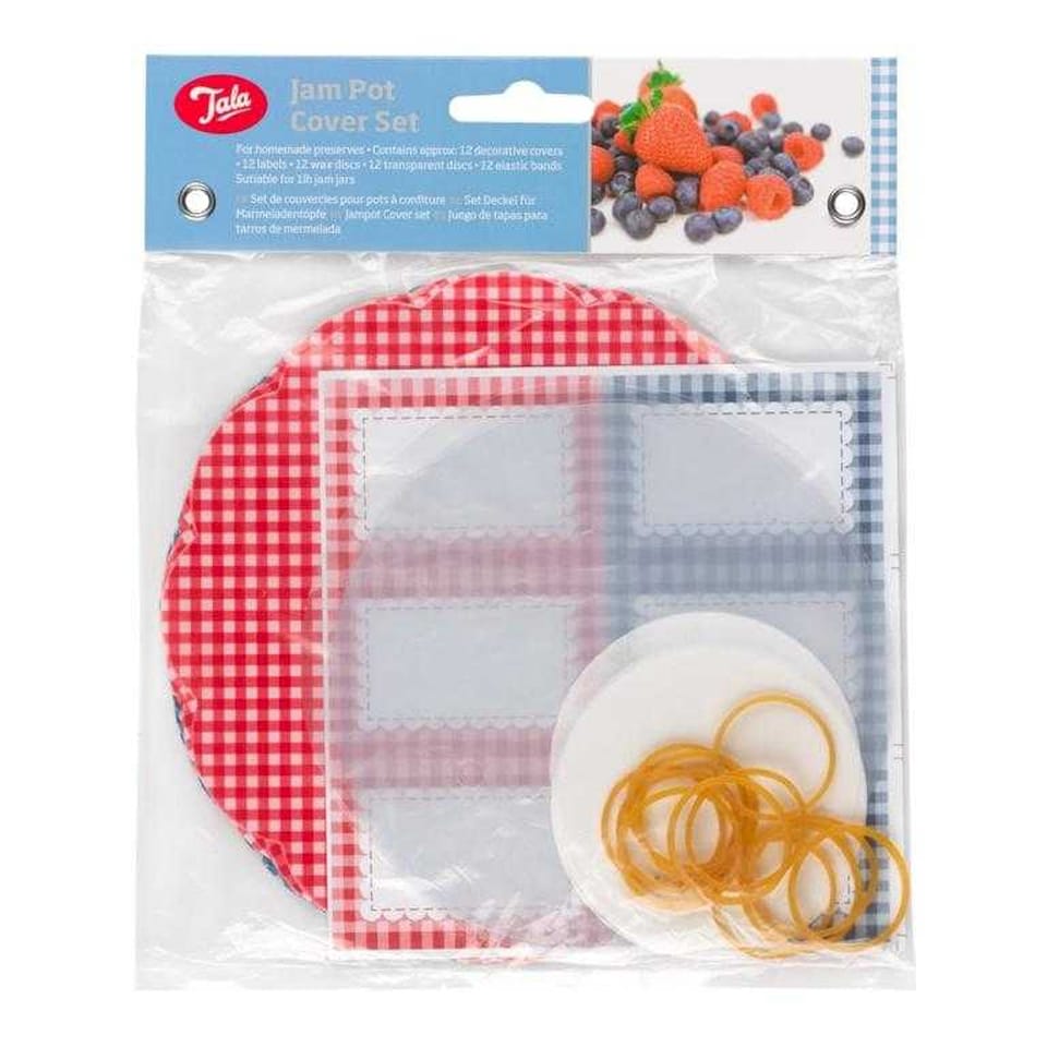 image 1 of Tala Gingham Everyday Jam Pot Cover Set | Multi | Multicoloured | One Size | 1
