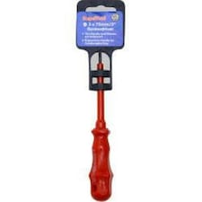 SupaTool Slotted Insulated Screwdriver - Red - 75mm
