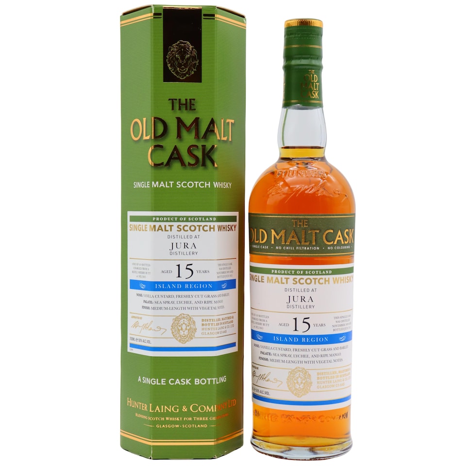 image 1 of Jura - Old Malt Cask Single Sherry Cask No. 21863 2009 15 year old Whisky | Multi | Vanilla custard, freshly cut grass and barley; Sea spray, lychee, and ripe mango | 1
