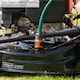 image 6 of Scheppach MS161-46 Self-Propelled Petrol Lawn Mower, 46cm, Mulching, Side Discharge, 55L Bag